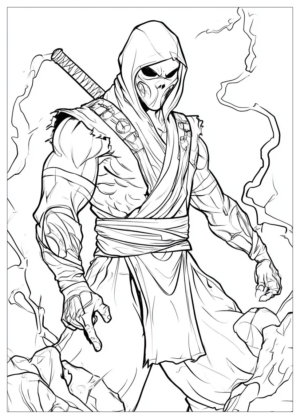 Mortal Combat Coloring Pages-12