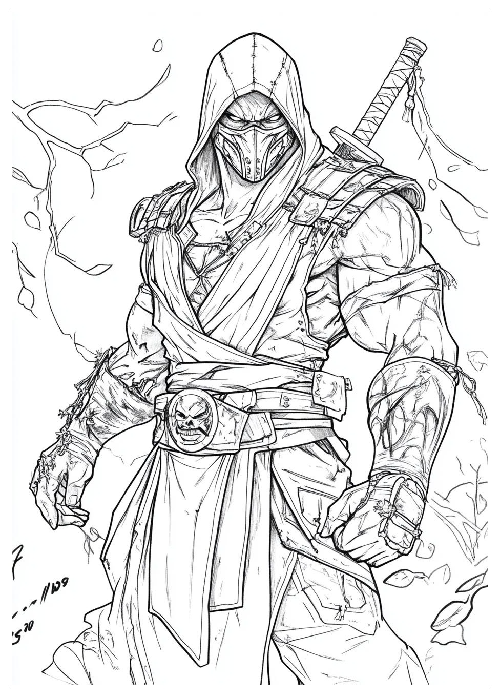 Mortal Combat Coloring Pages-17