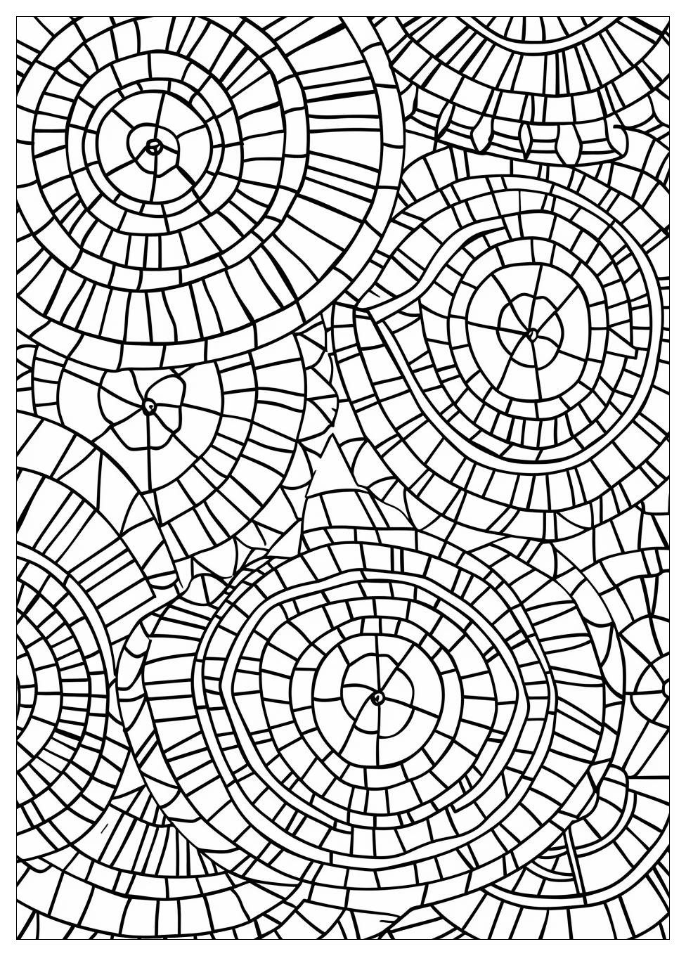 Mosaic Coloring Pages-1
