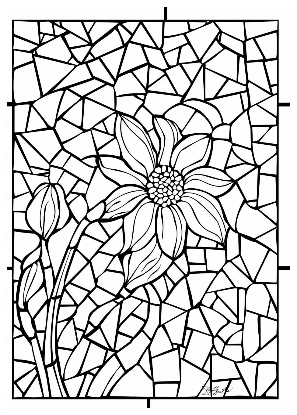 Mosaic Coloring Pages-18