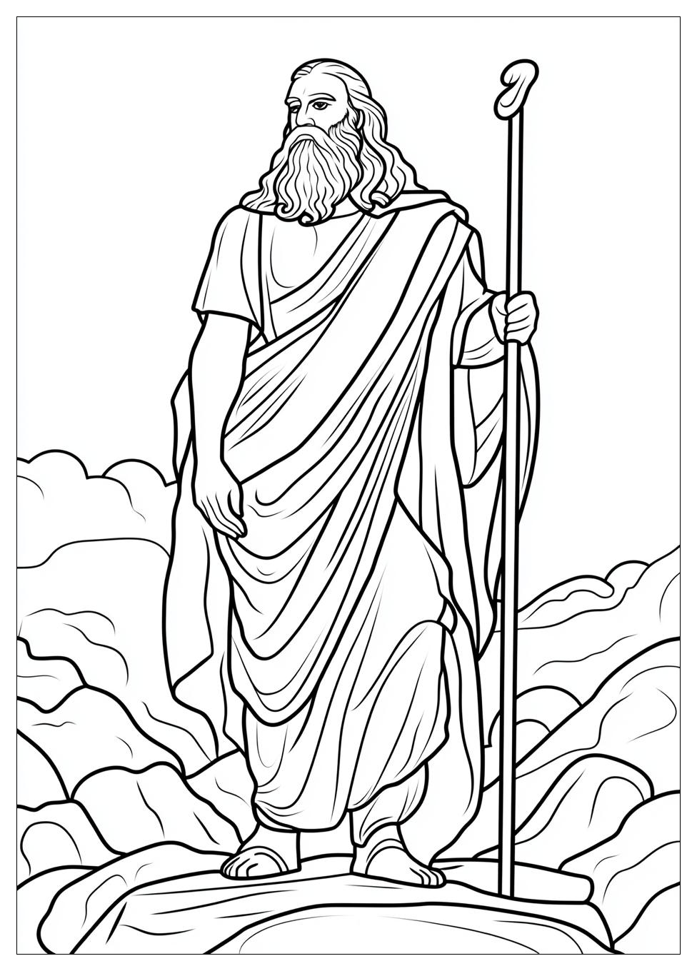 Moses Coloring Pages-1
