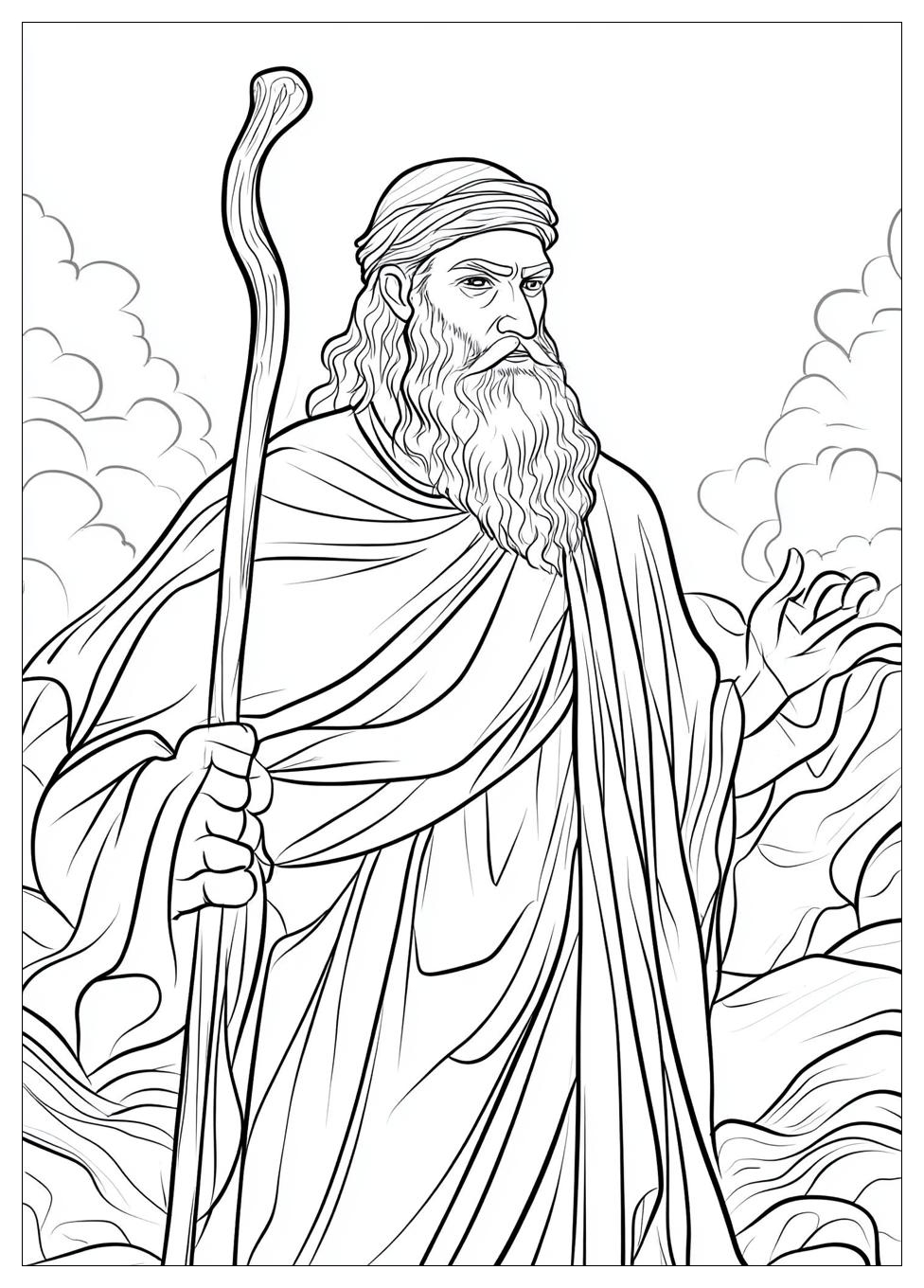 Moses Coloring Pages-10
