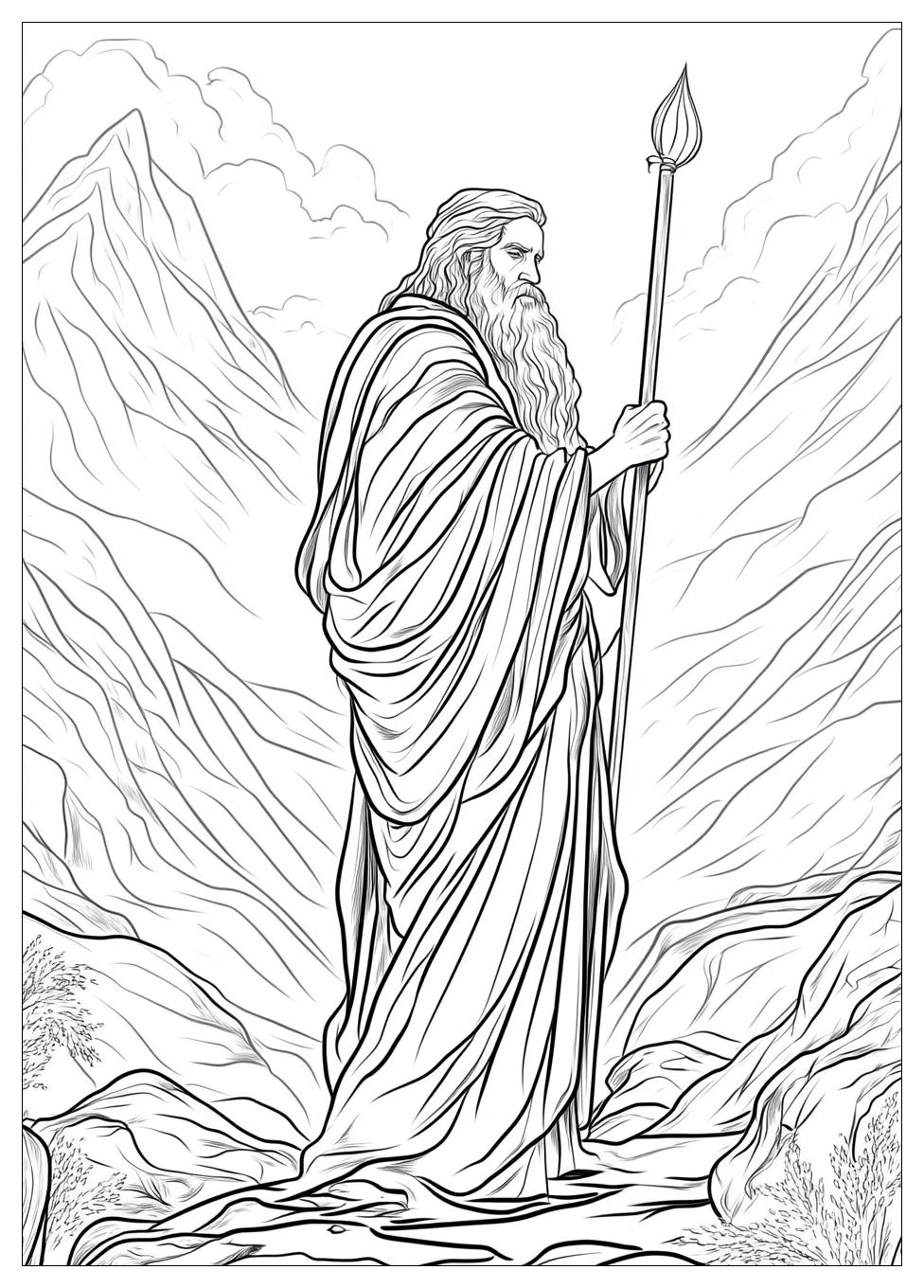 Moses Coloring Pages-12