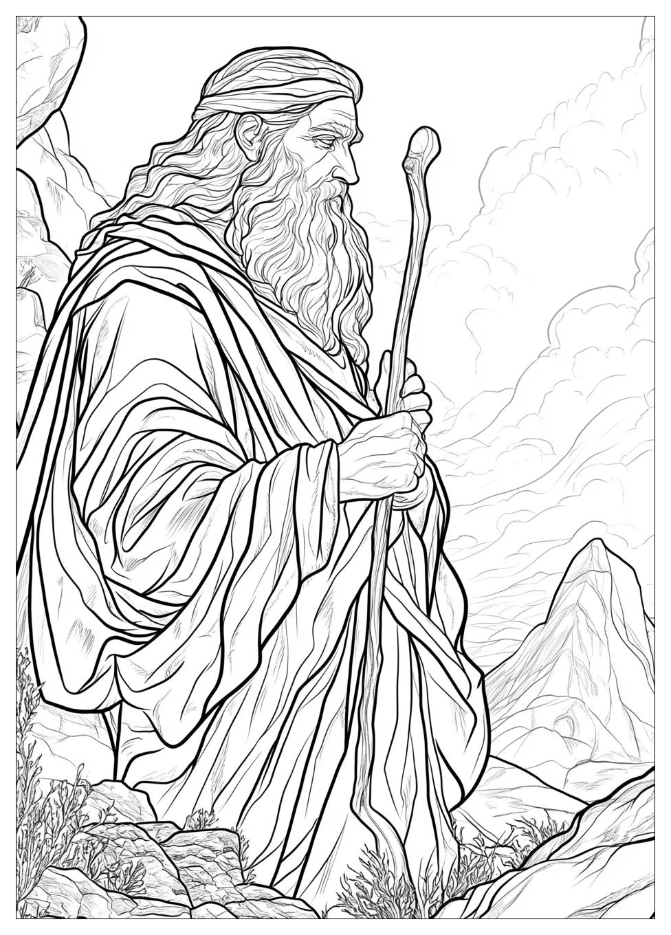 Moses Coloring Pages-13