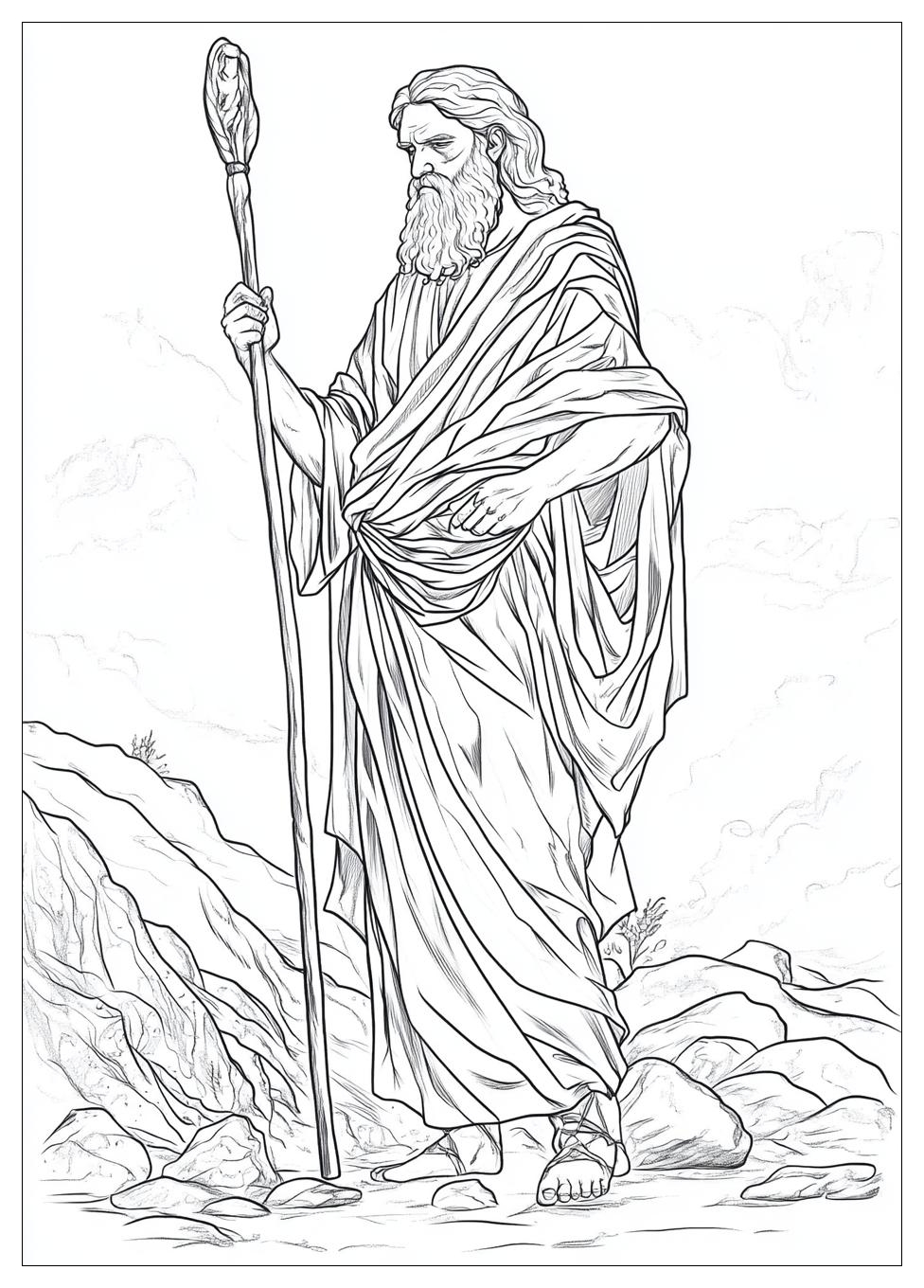Moses Coloring Pages-18