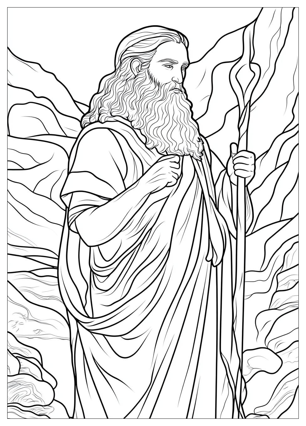 Moses Coloring Pages-2