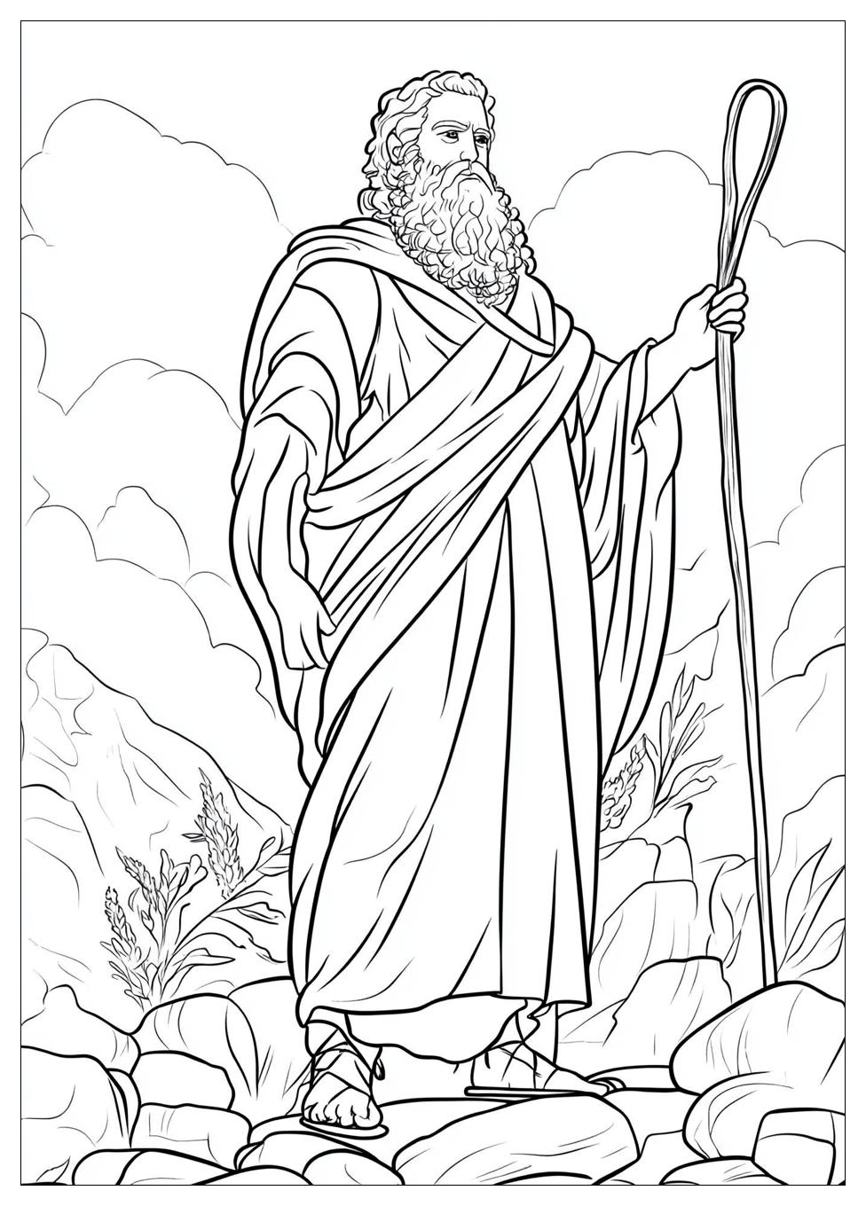Moses Coloring Pages-3