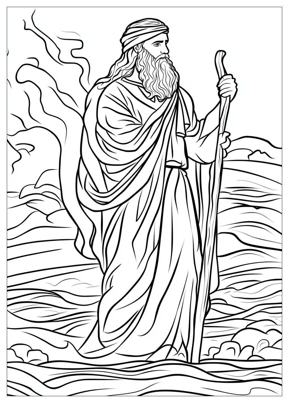 Moses Coloring Pages-8