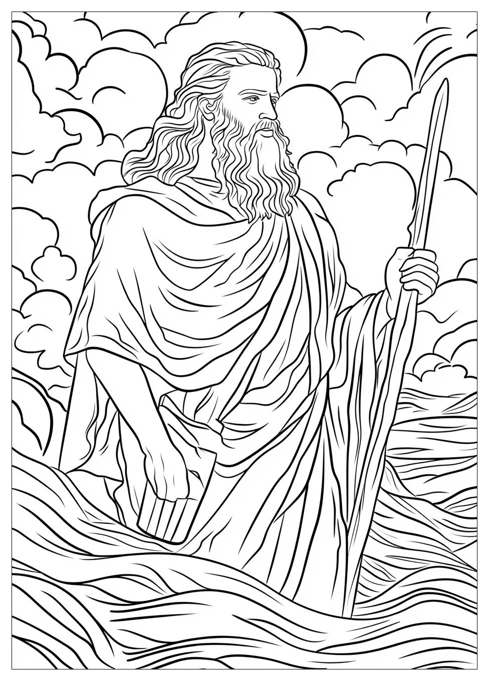 Moses and Red Sea Coloring Pages-10