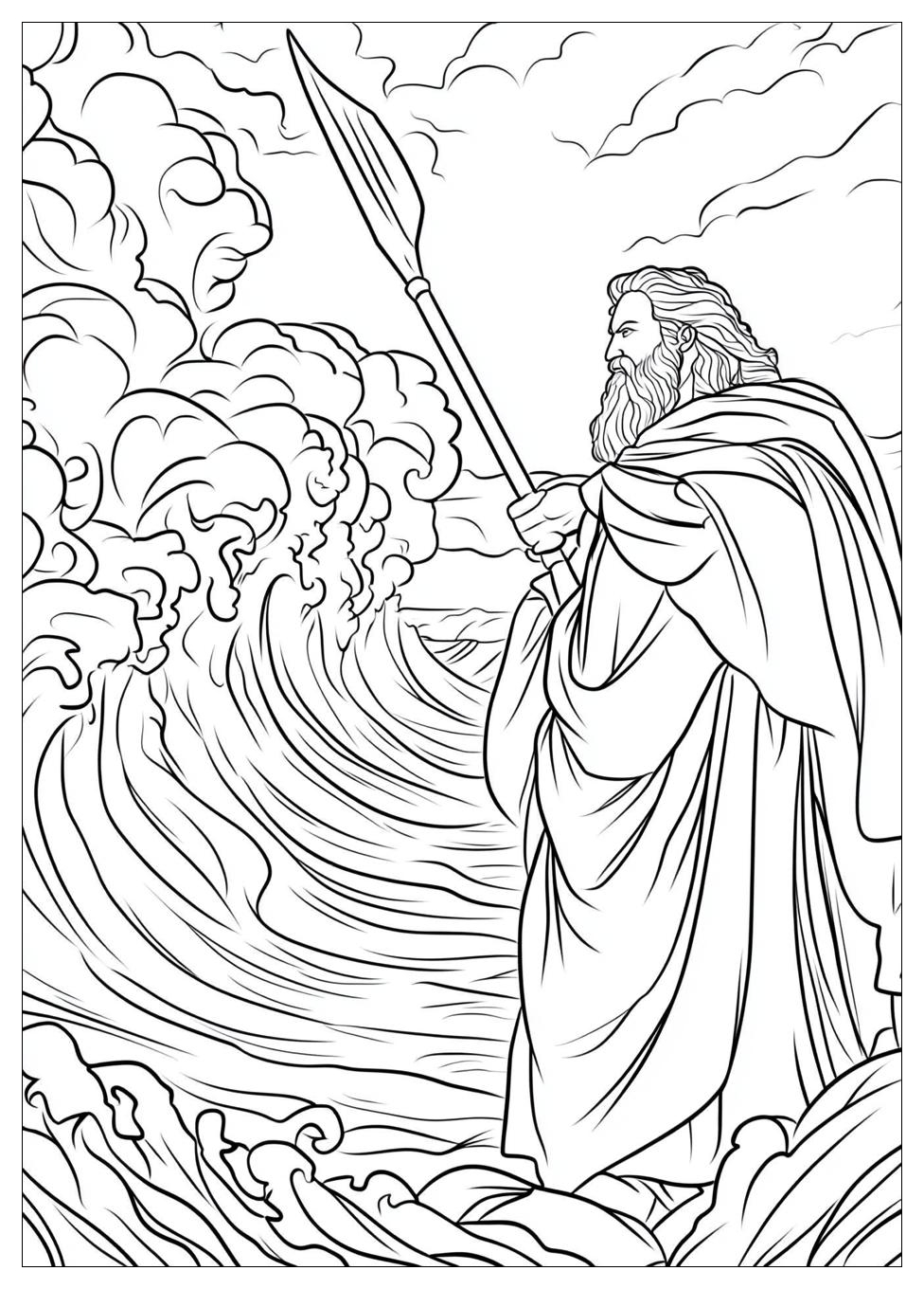 Moses and Red Sea Coloring Pages-11