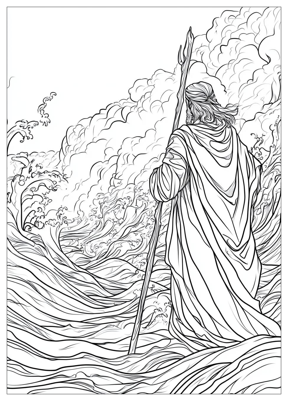 Moses and Red Sea Coloring Pages-13
