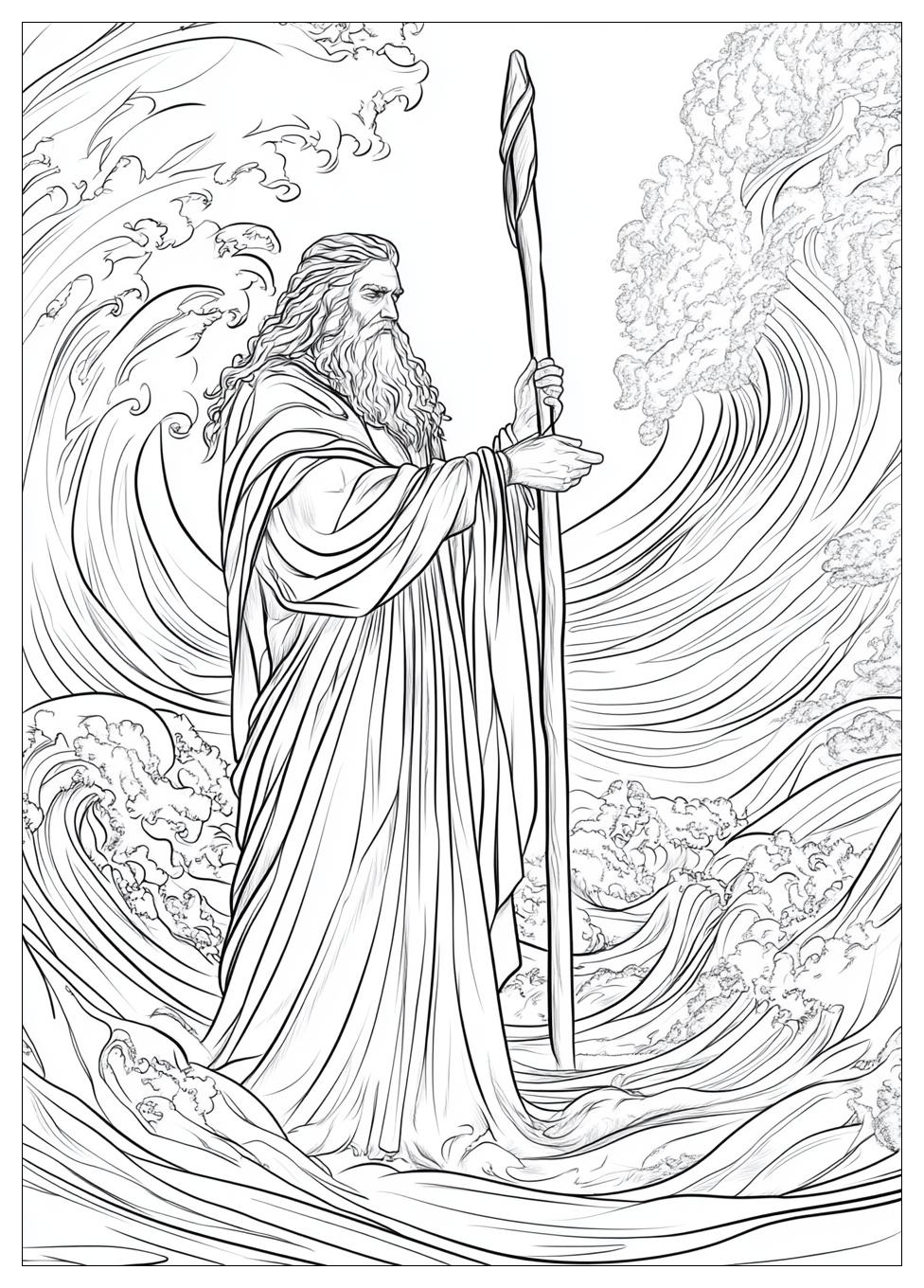 Moses and Red Sea Coloring Pages-15