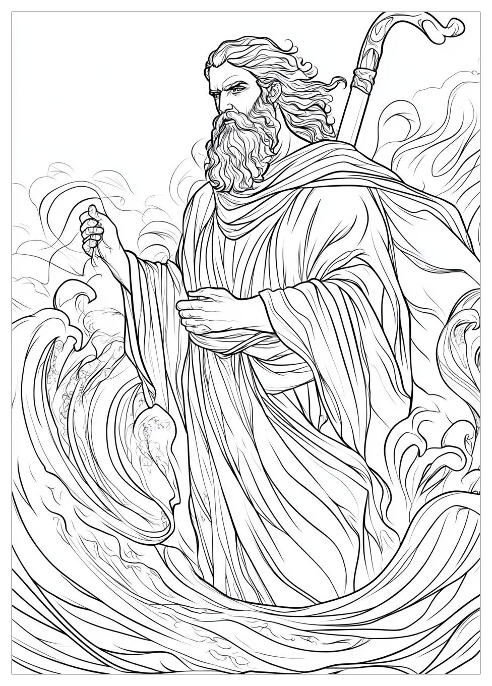 Moses and Red Sea Coloring Pages-16