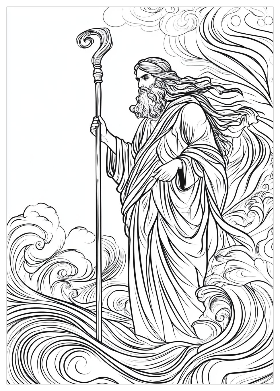 Moses and Red Sea Coloring Pages-17