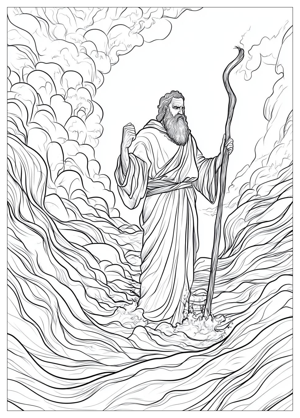 Moses and Red Sea Coloring Pages-18
