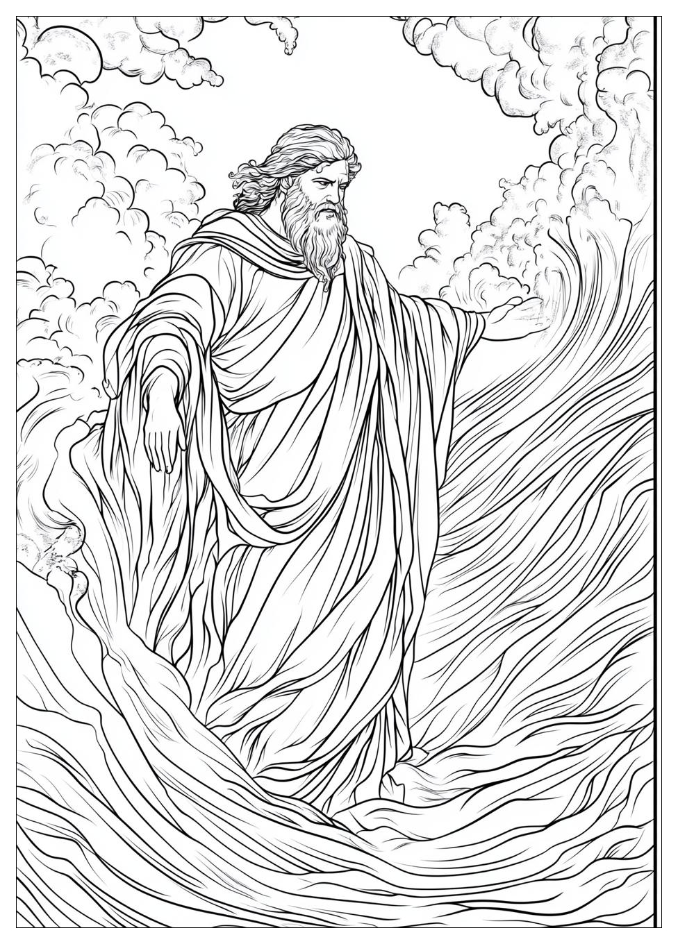 Moses and Red Sea Coloring Pages-19