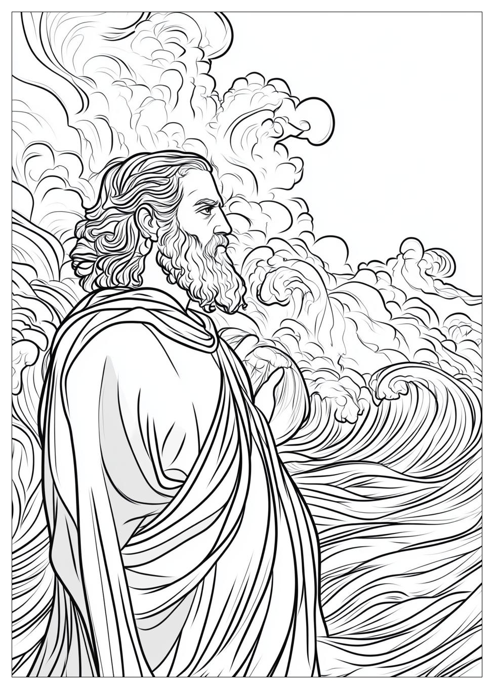 Moses and Red Sea Coloring Pages-2