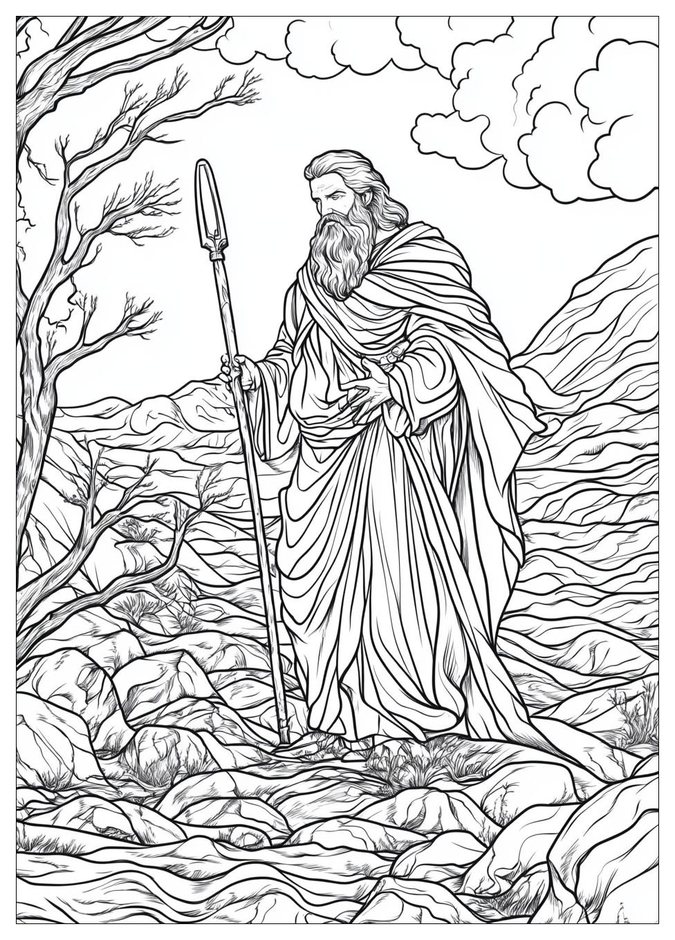 Moses and Red Sea Coloring Pages-20