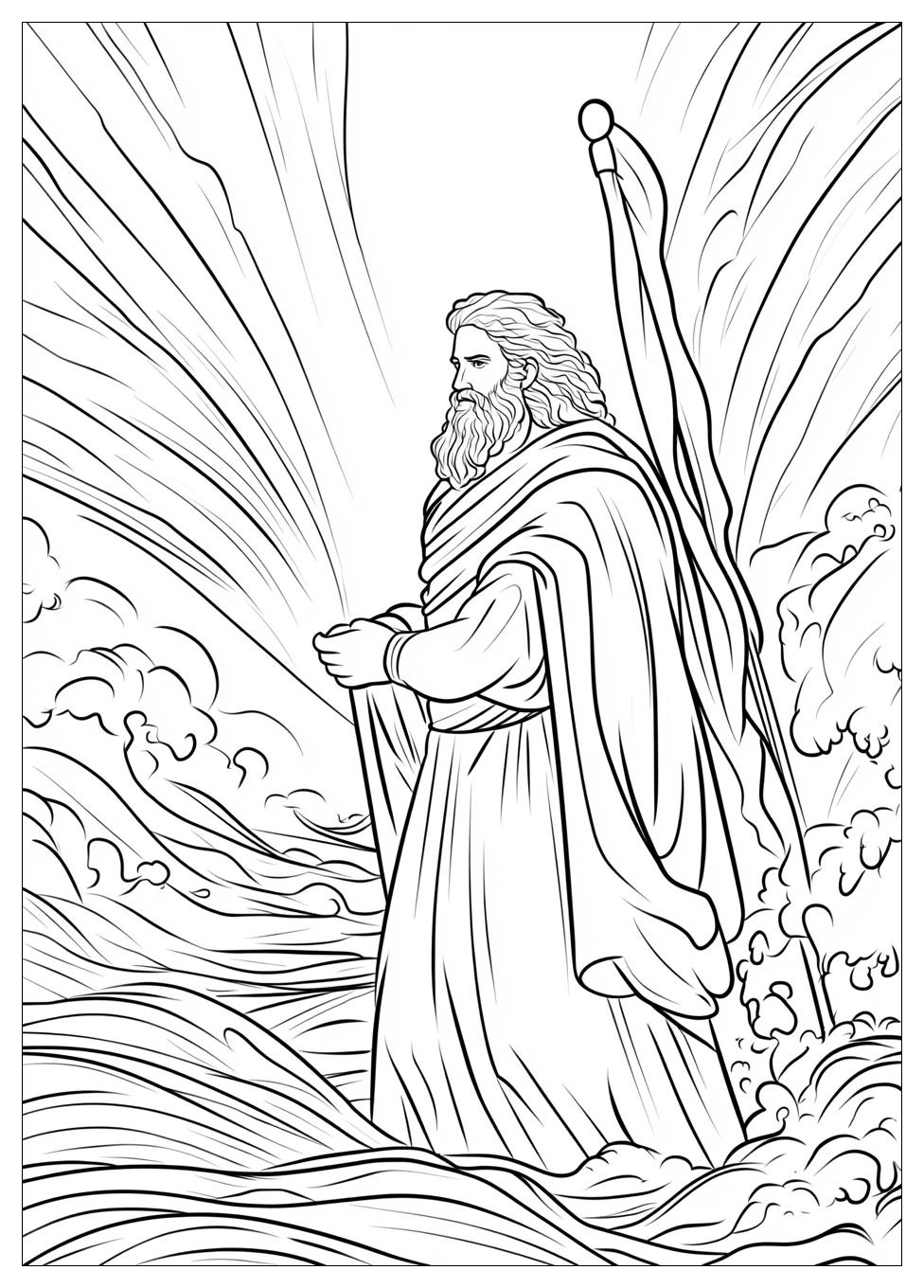Moses and Red Sea Coloring Pages-3