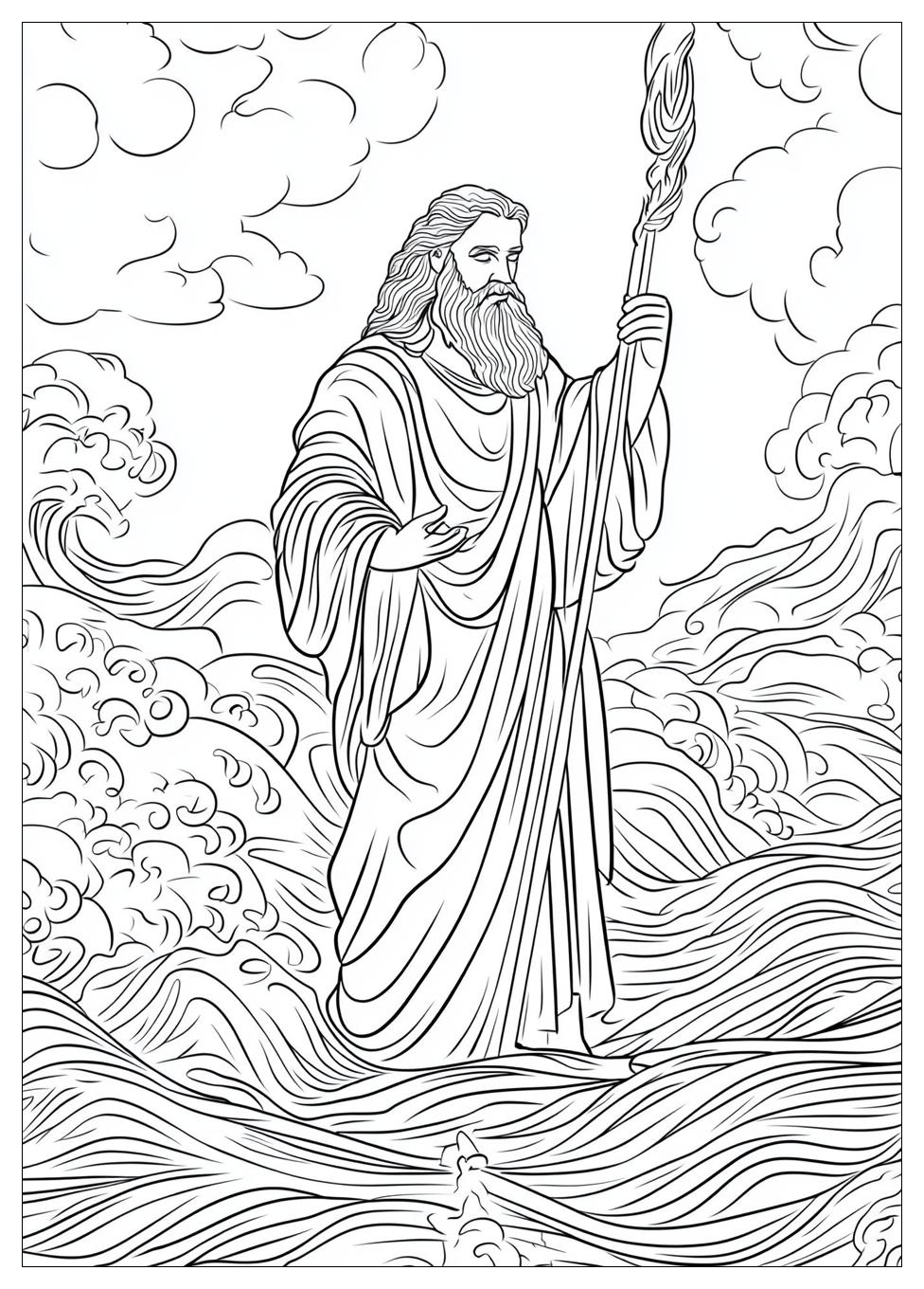 Moses and Red Sea Coloring Pages-5