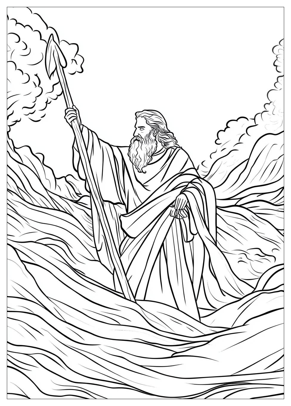Moses and Red Sea Coloring Pages-6