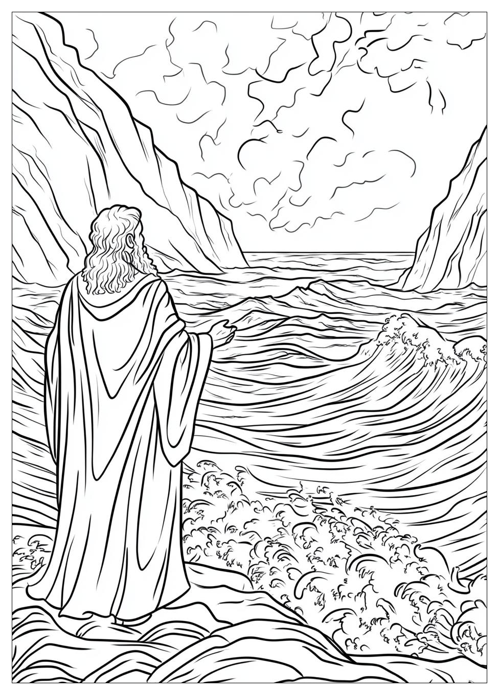 Moses and Red Sea Coloring Pages-7