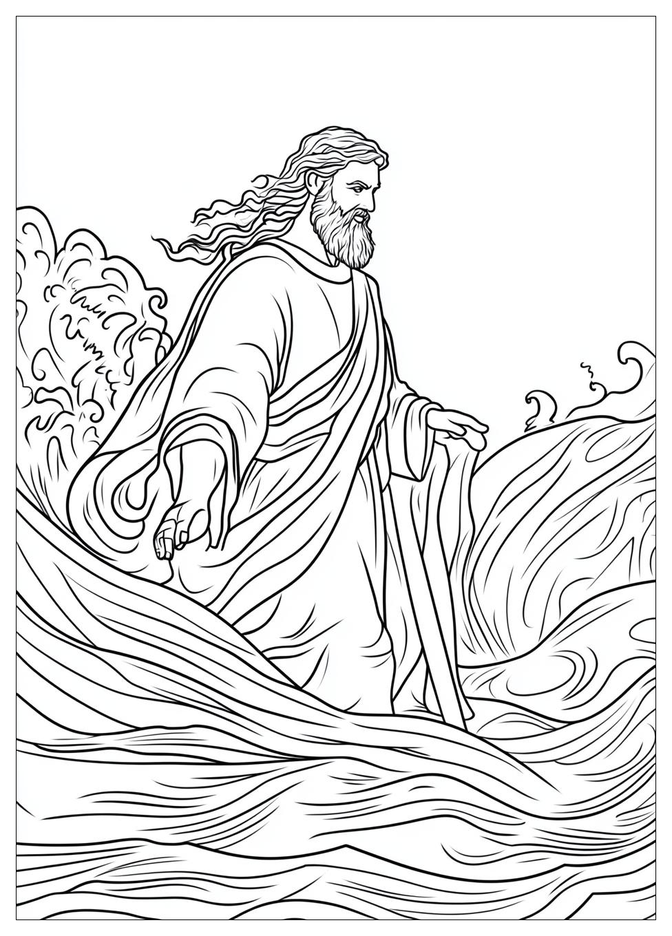 Moses and Red Sea Coloring Pages-8