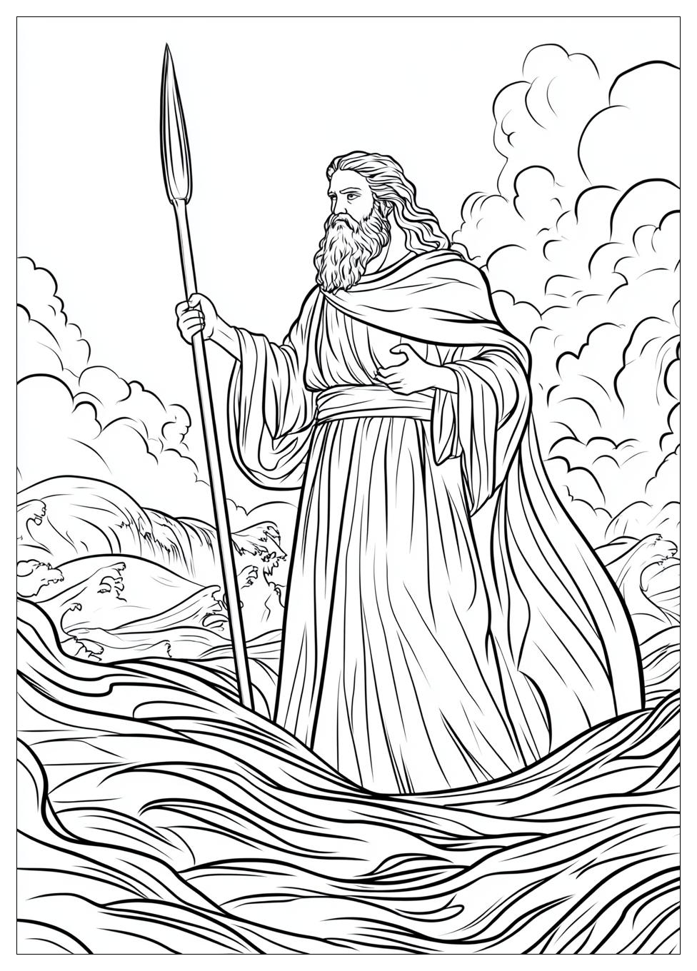 Moses and Red Sea Coloring Pages-9