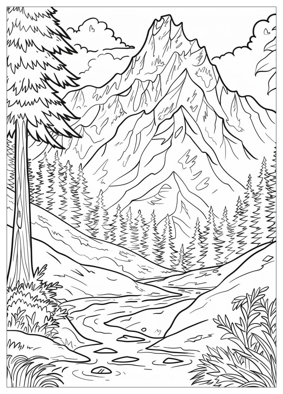 Mountain Coloring Pages-1