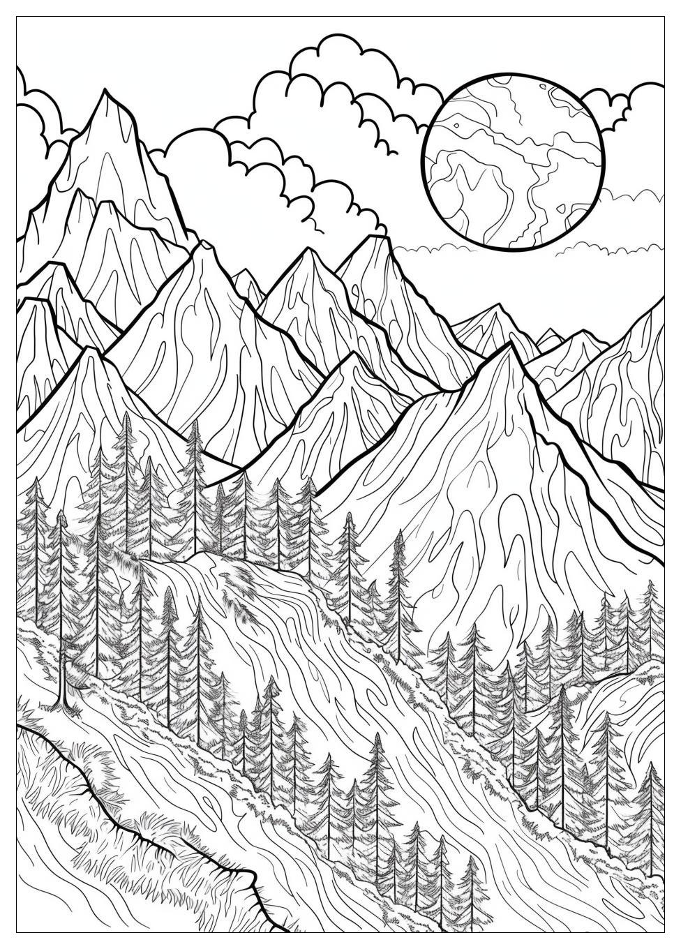 Mountain Coloring Pages-13