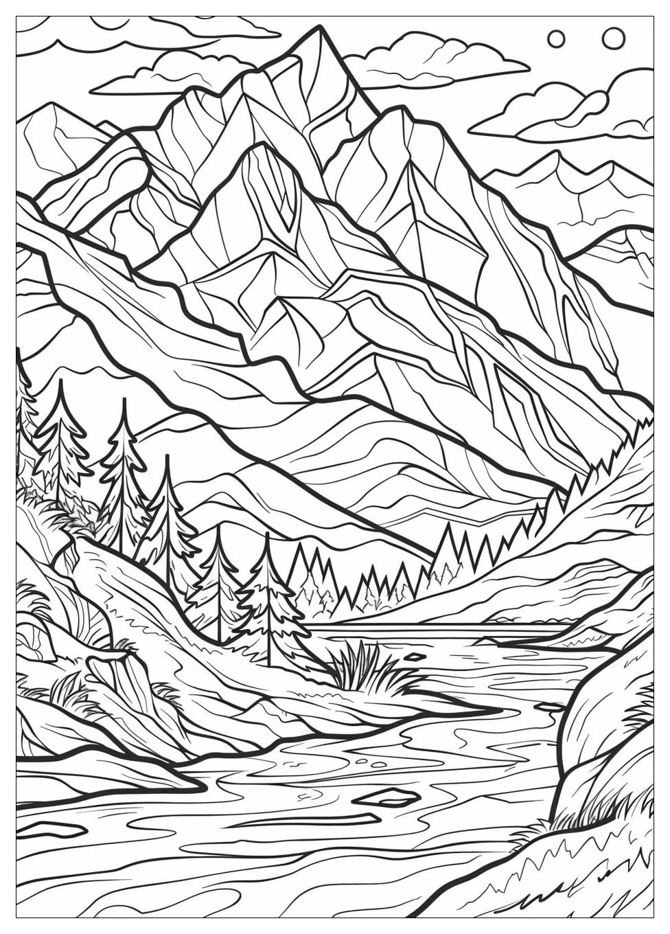 Mountain Coloring Pages-14