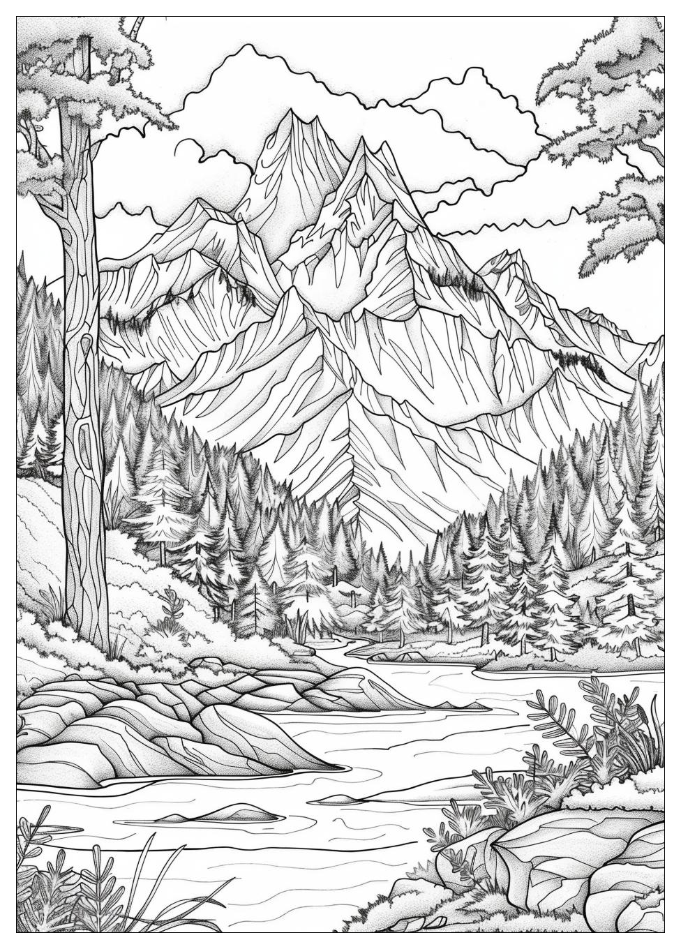 Mountain Coloring Pages-17