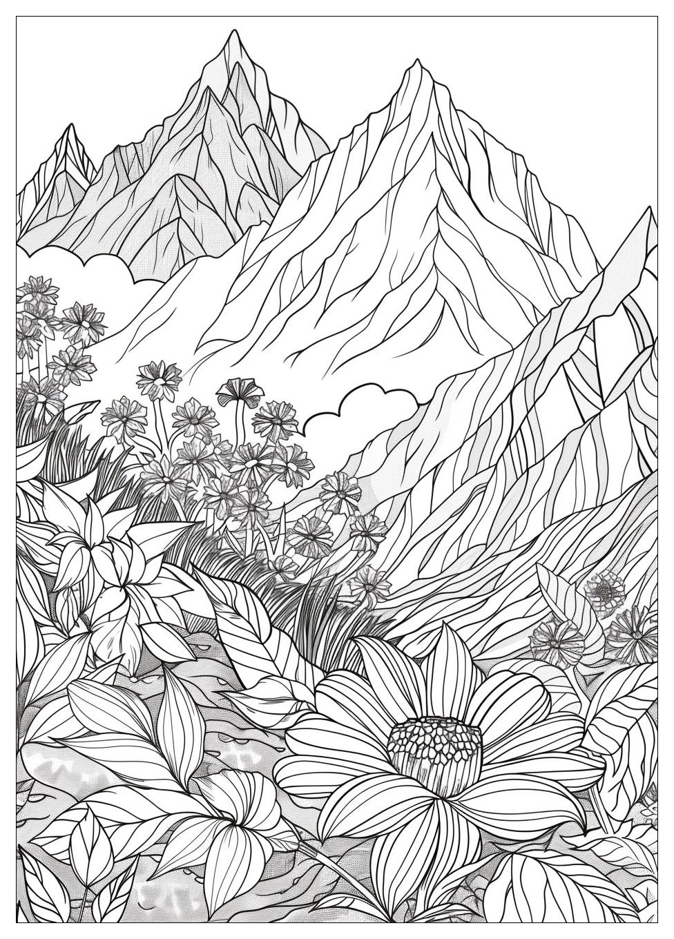 Mountain Coloring Pages-19