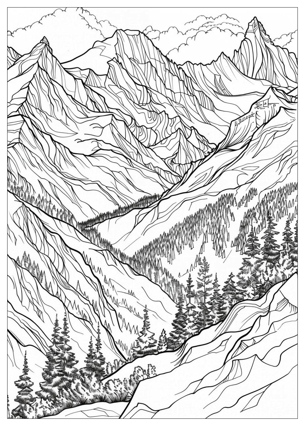 Mountain Coloring Pages-20