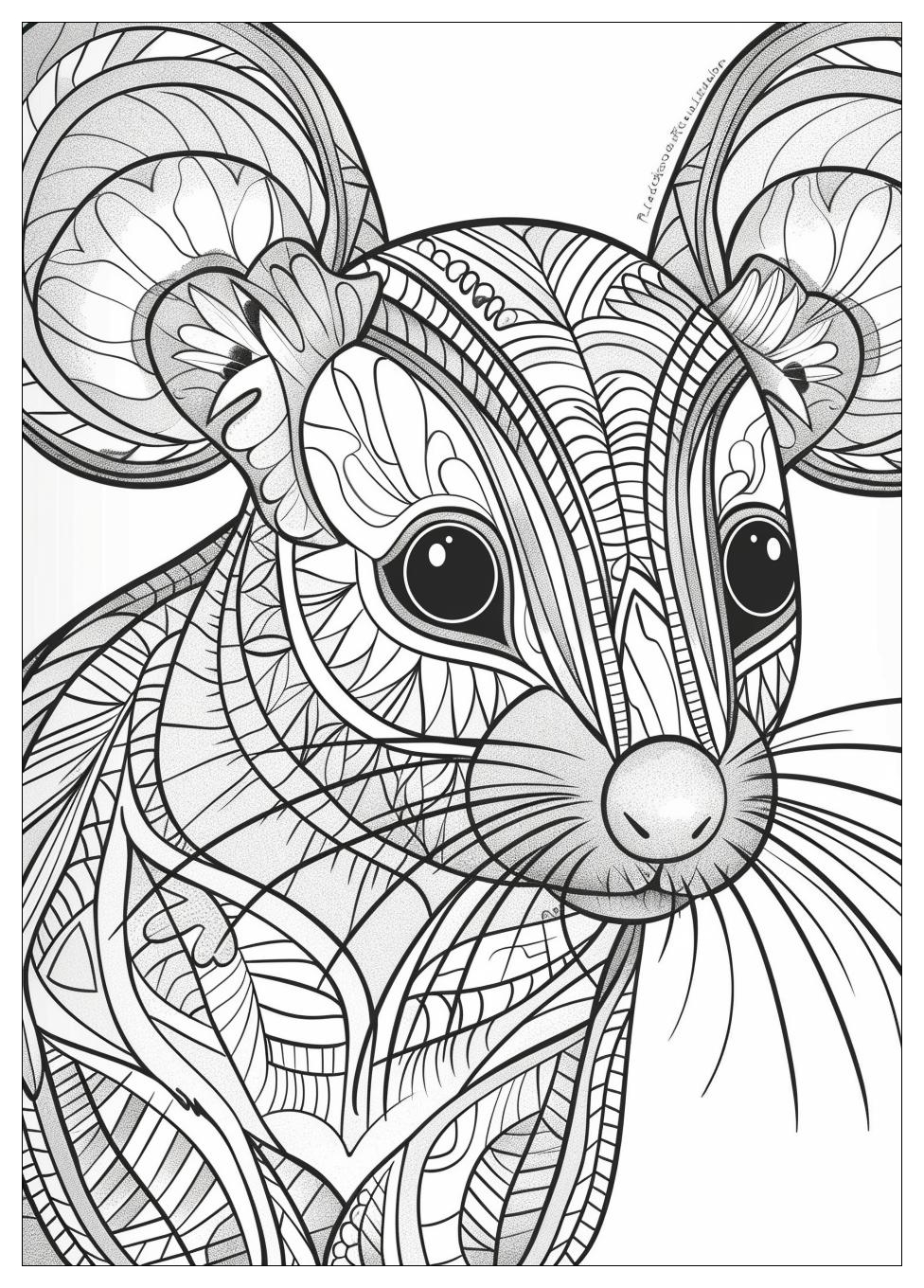 Mouse Coloring Pages-16