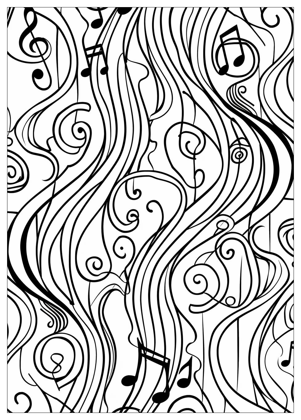 Music Notes Coloring Pages-1