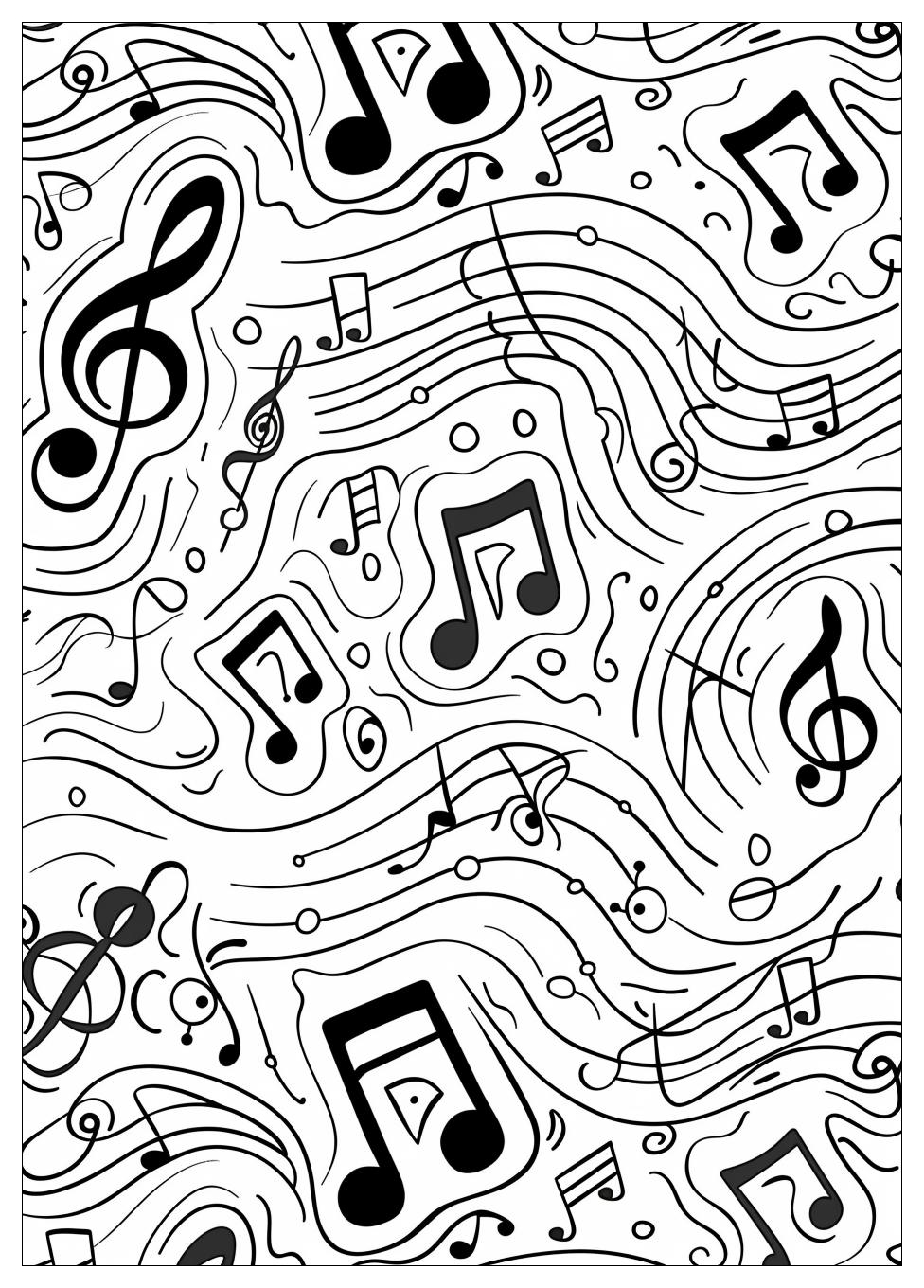 Music Notes Coloring Pages-10