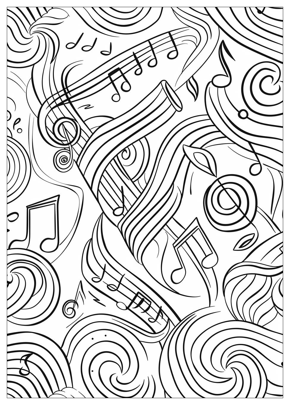 Music Notes Coloring Pages-11