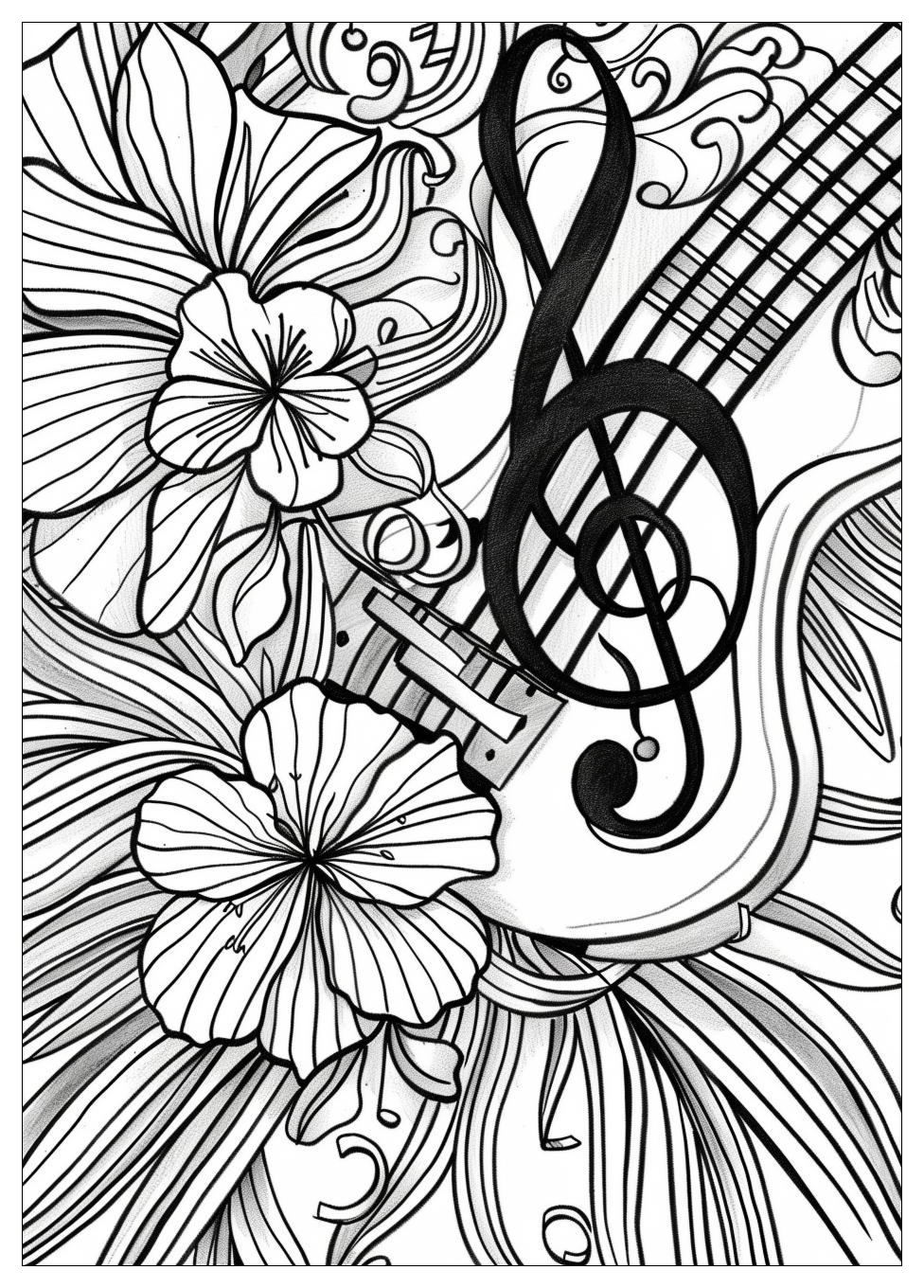 Music Notes Coloring Pages-13