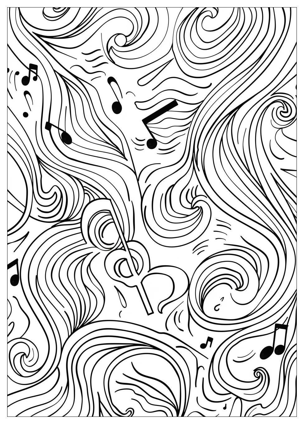 Music Notes Coloring Pages-14
