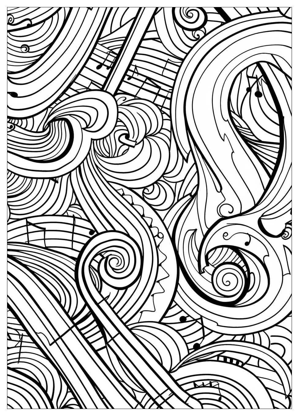 Music Notes Coloring Pages-16
