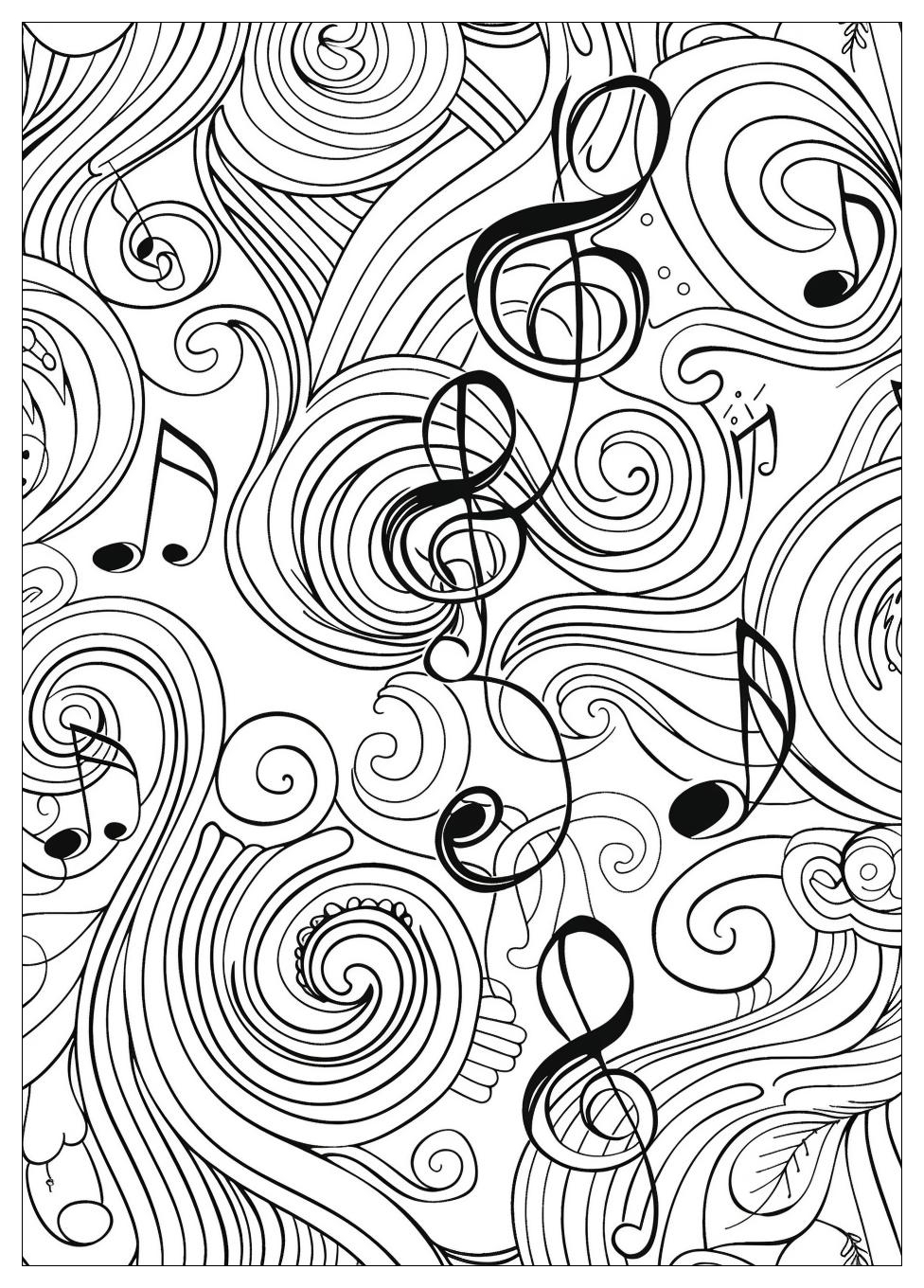 Music Notes Coloring Pages-18