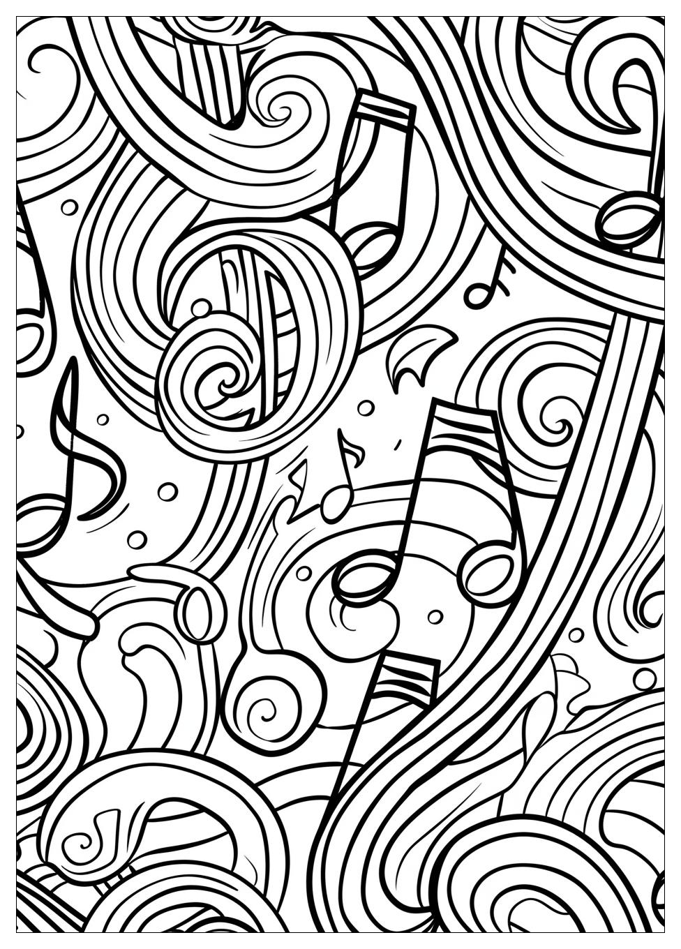 Music Notes Coloring Pages-19