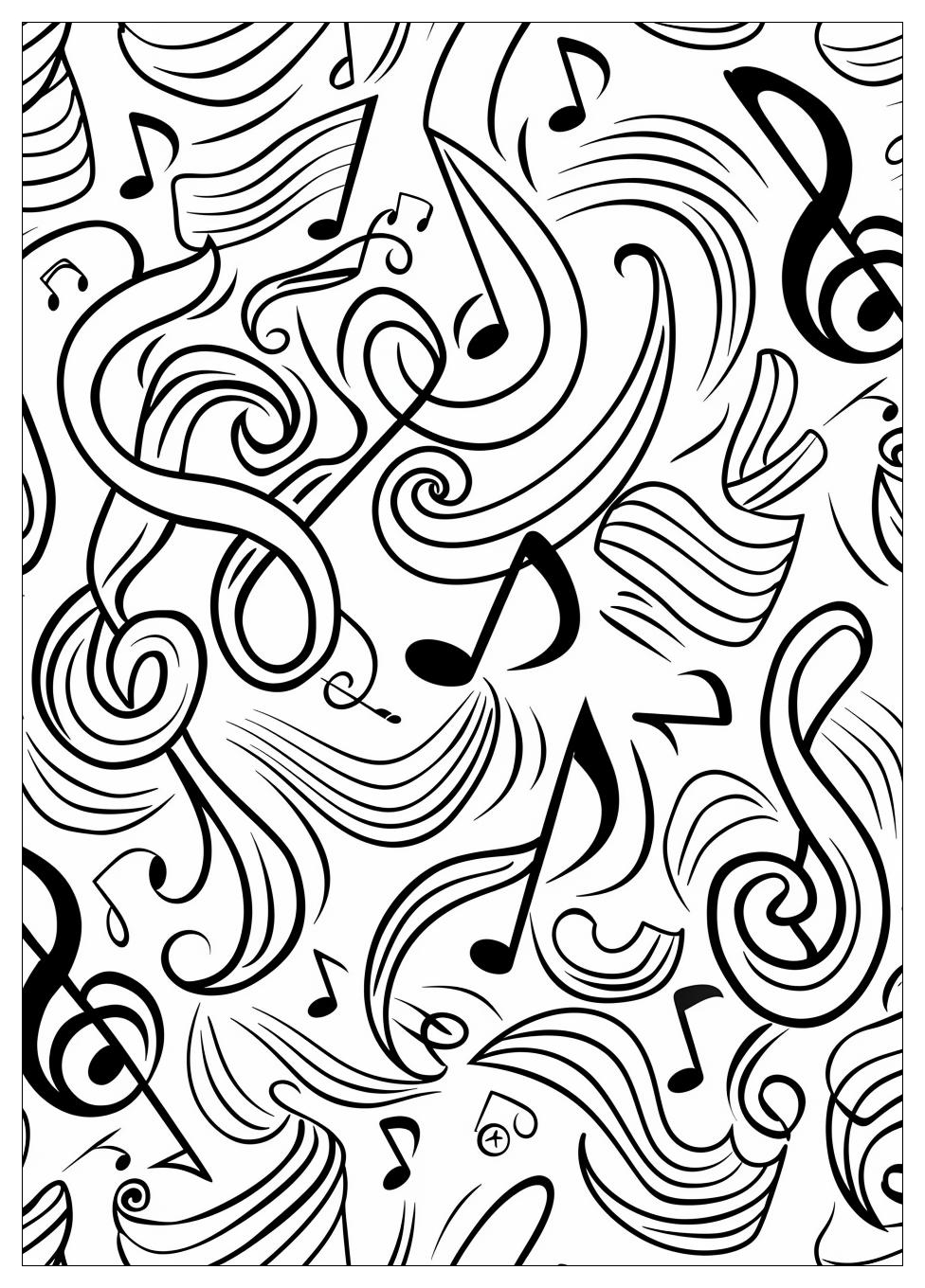 Music Notes Coloring Pages-20