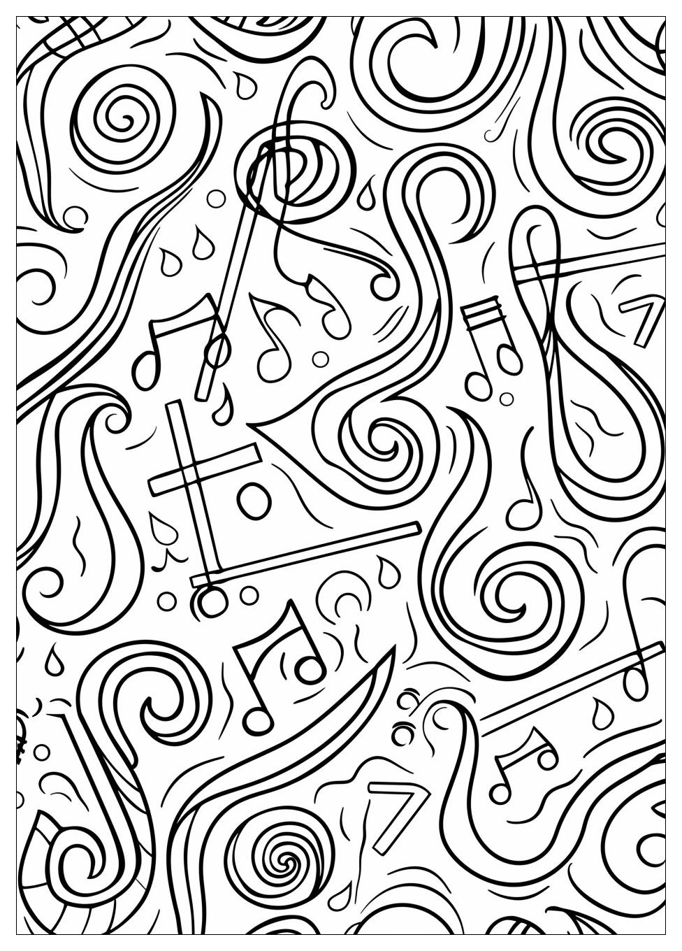 Music Notes Coloring Pages-4