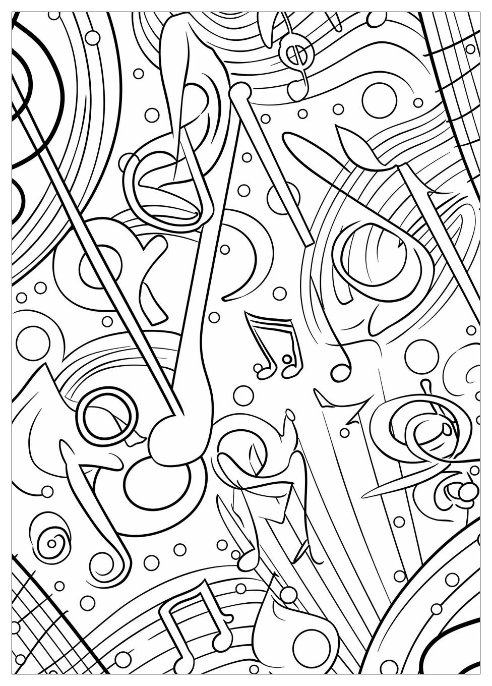 Music Notes Coloring Pages-5