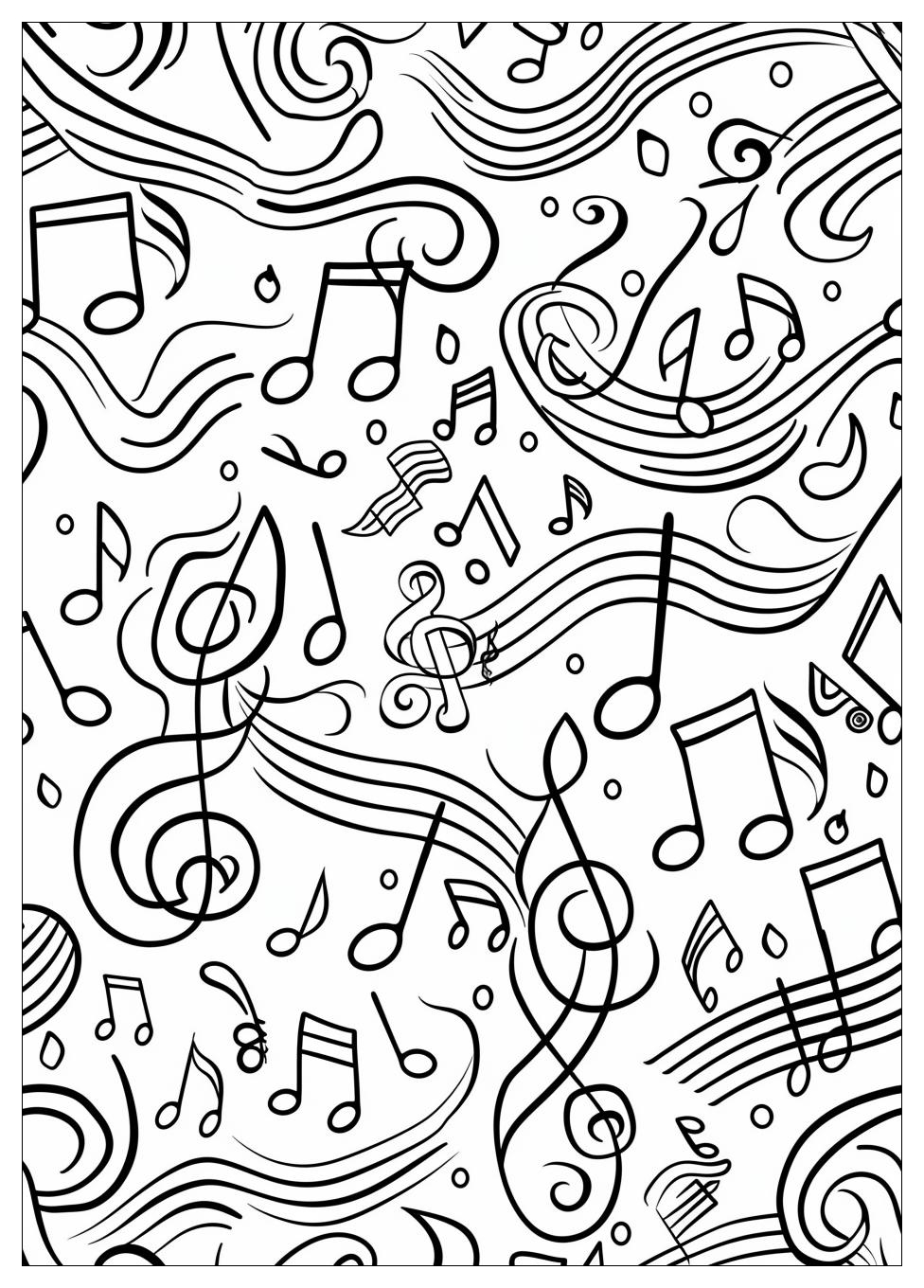 Music Notes Coloring Pages-6