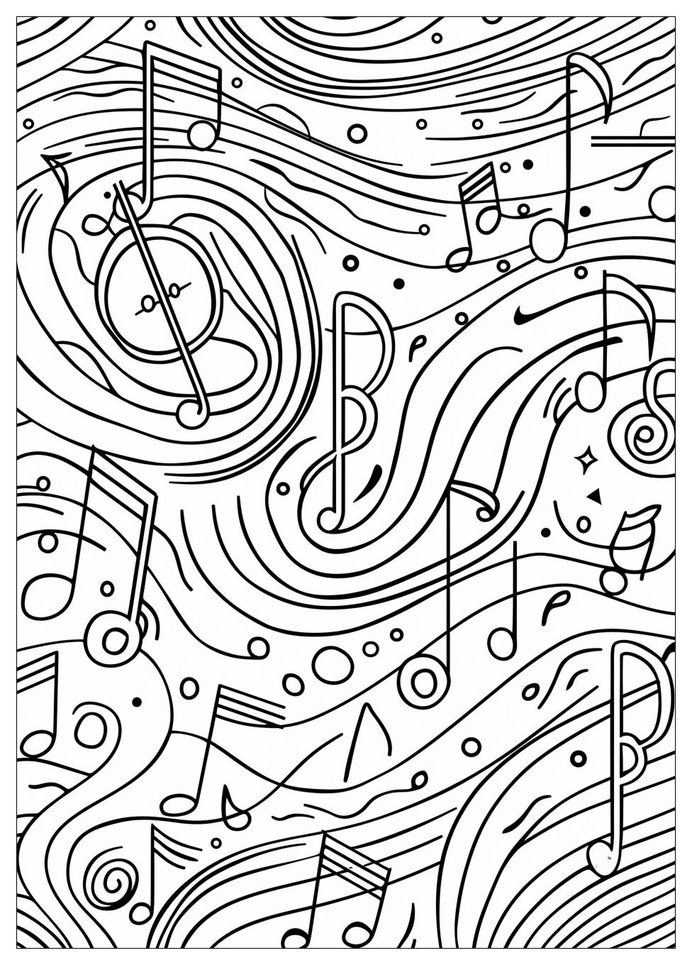 Music Notes Coloring Pages-7