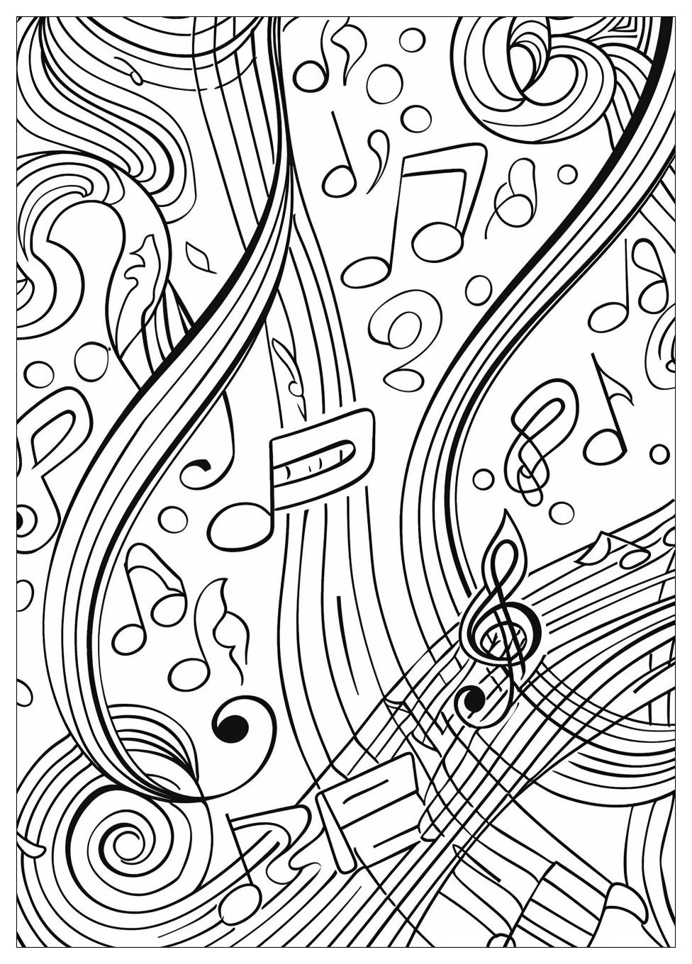 Music Notes Coloring Pages-8