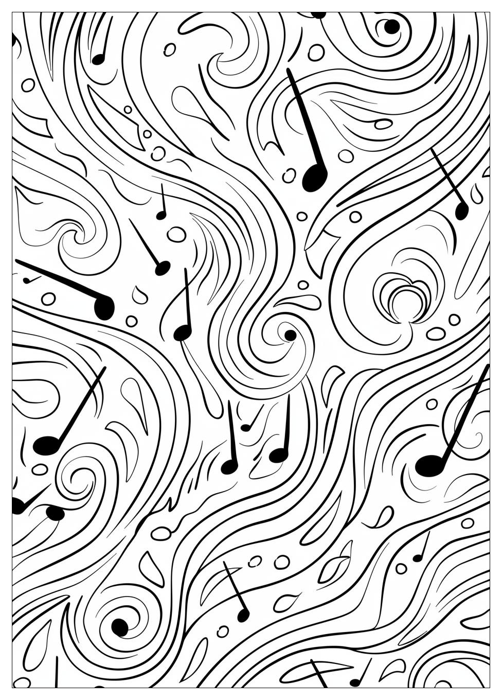 Music Notes Coloring Pages-9